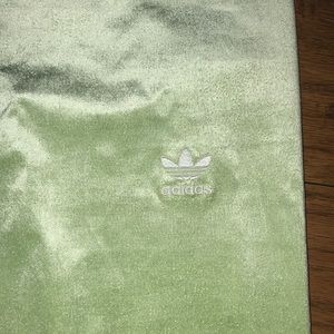 Adidas Lime Green Velvet Leggings